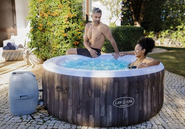 Lay-Z-Spa Bahamas Signature AirJet Spa Gonflable pour 2 à 4 Personnes