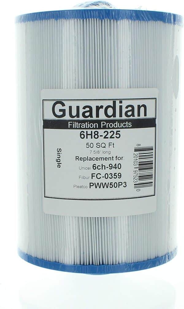 Guardian Filtration Products Lot de 2 Cartouches filtrantes pour Spa UNICEL 6CH-940-FILBUR FC-0359-Pleatco PWW50P3