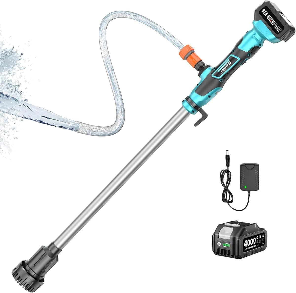 Essai : pompe de transfert d'eau sans fil seesii 720 GPH avec batterie 4000 mAh