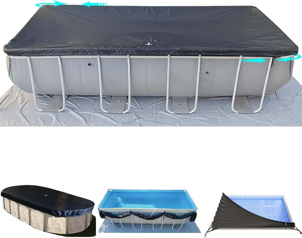 Test de la bâche de piscine SIHAIAN 420D : résistance et imperméabilité