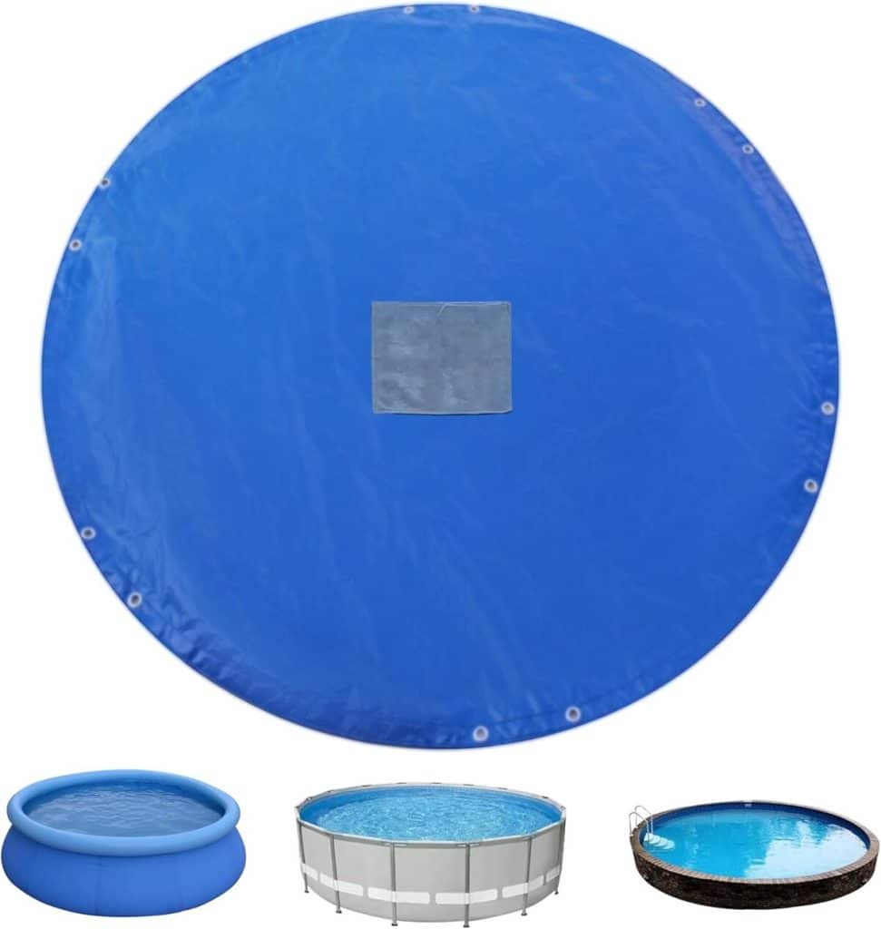 Test de la bâche ronde résistante aux UV TARPAL pour piscine