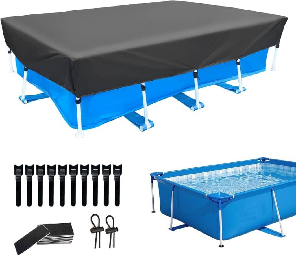 Test : housse étanche pour piscine rectangulaire 357 x 210 cm