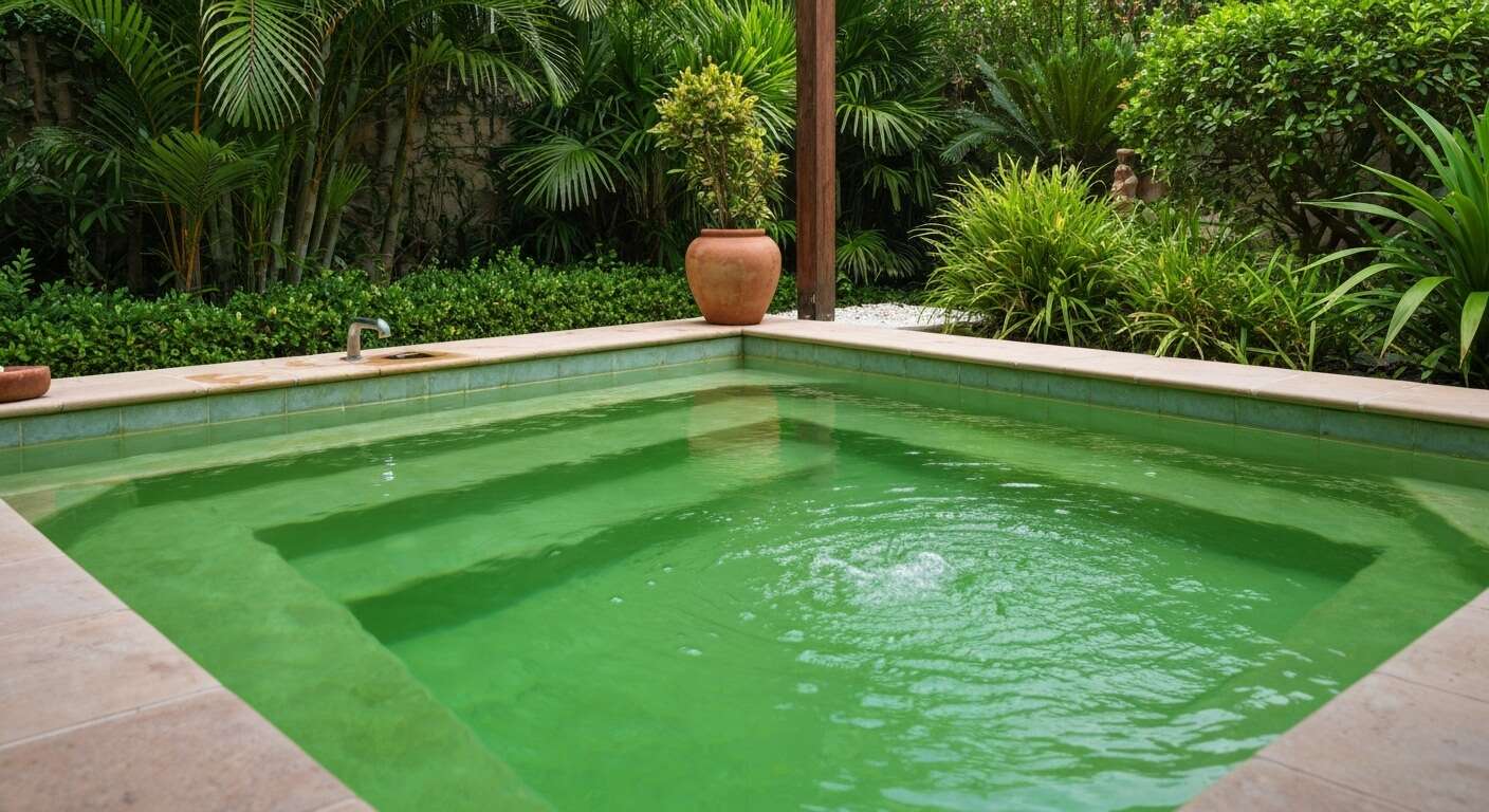 Pourquoi l'eau de mon spa devient verte