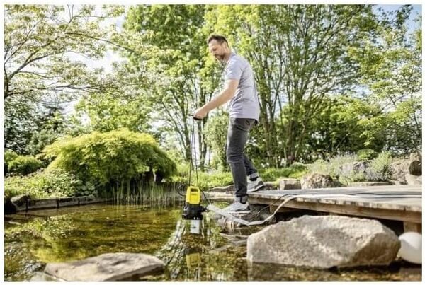 Pompe d'Evacuation Kärcher Sp 16,000 Dual, Moteur 550W, Débit 16 000 L/H, 0,9 Bar, ProfondEUr I mmersion Max 7 m, HautEUr Refoulement Max 9M, Taille Particules Max 20 mm, HautEUr Liquide Résiduel 1 mm