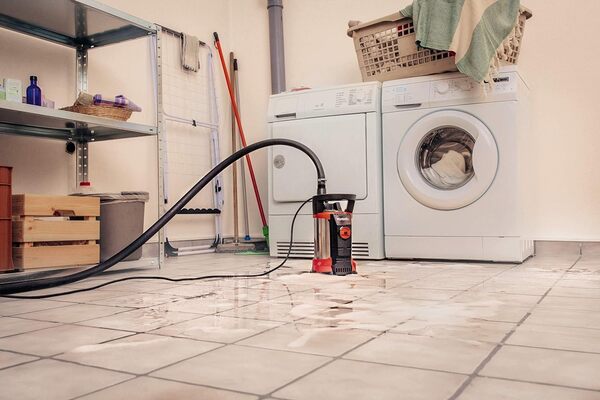 Einhell Pompe d'évacuation eaux claires Aquasensor GE-SP 4390 N-A LL ECO (430 W, Hauteur de refoulement max : 8 m,Eco Power, Conception compacte)