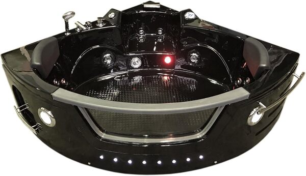 BAIGNOIRE BALNEO Model Barracuda 150 x 150 cm HAUTE BAIN TOURBILLON MASSANTE SPA 2 PERSONNES NEUVE CHROMOTHERAPIE