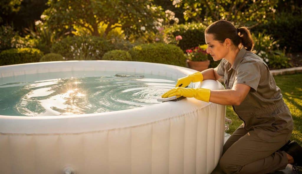 Comment enlever les taches sur un spa gonflable ?
