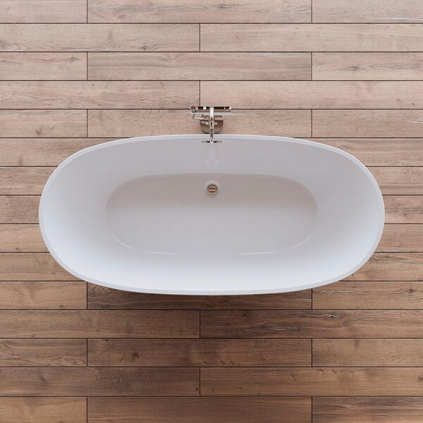 Baignoire Ilot Venecia 170 blanche 170 x80 x57 cm, by SPALINA