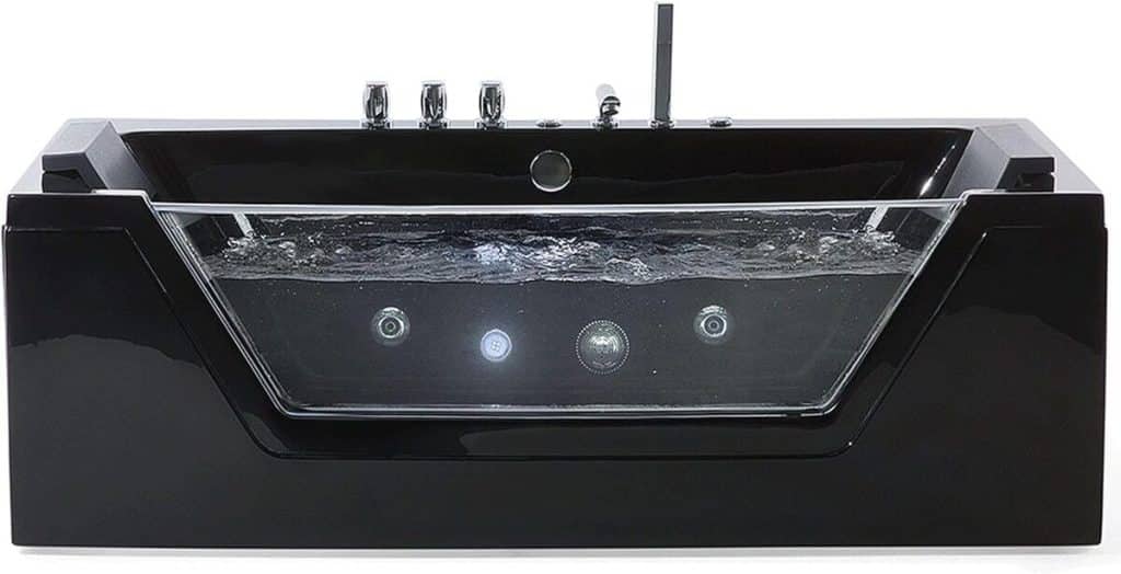 Test : baignoire balnéo Samana noire avec LED sous-marines