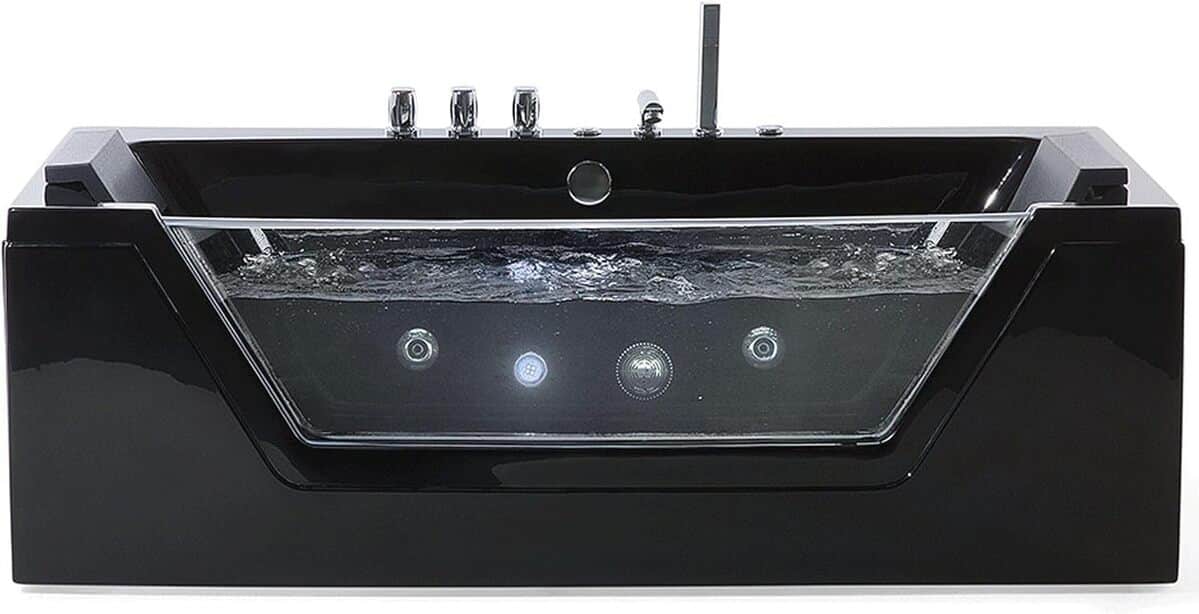 Test : baignoire balnéo Samana noire avec LED sous-marines