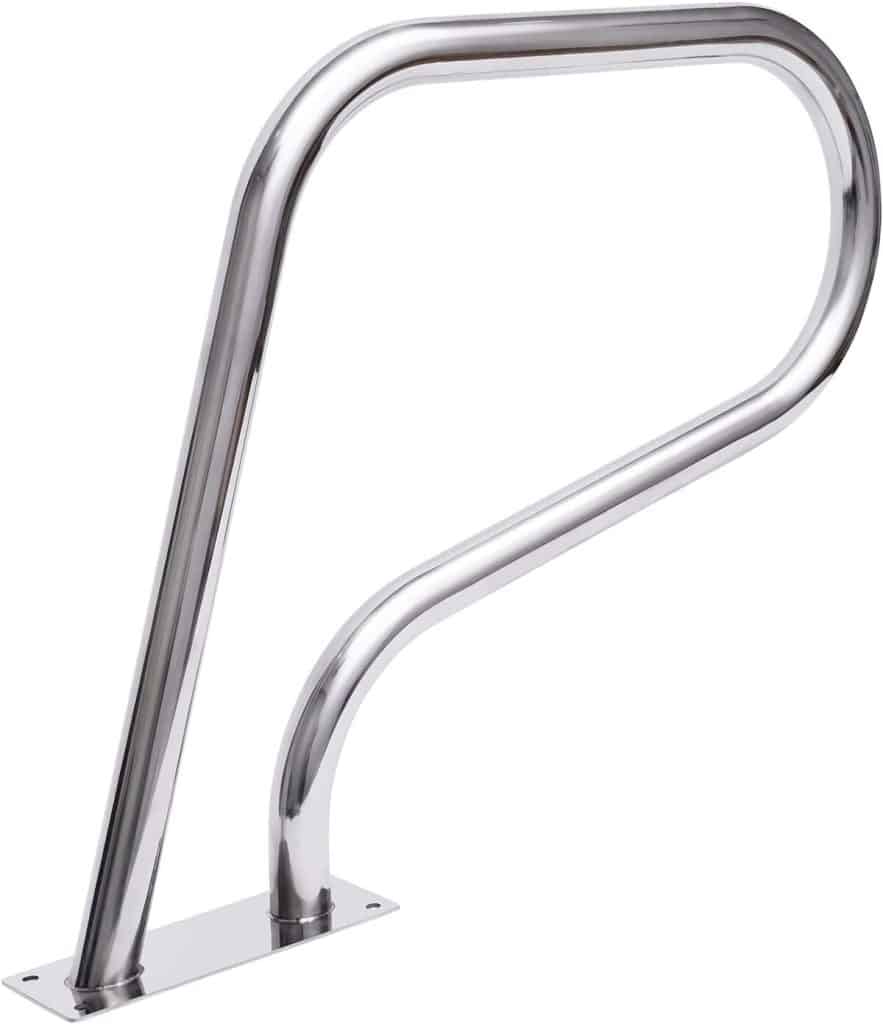 Test de la barre d'appui en acier inoxydable pour piscine - charge 120 kg