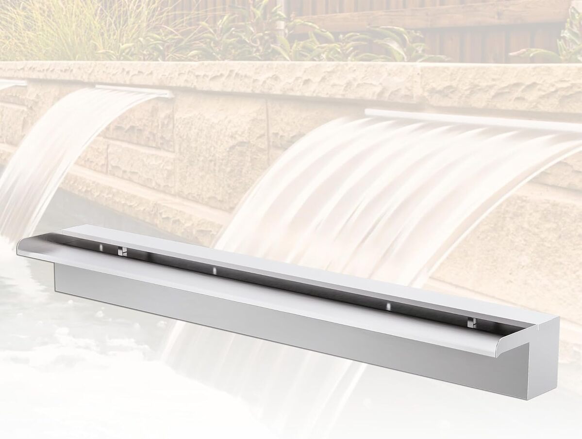 Test de la fontaine Longrunnew : cascade bassin inox de 90 cm