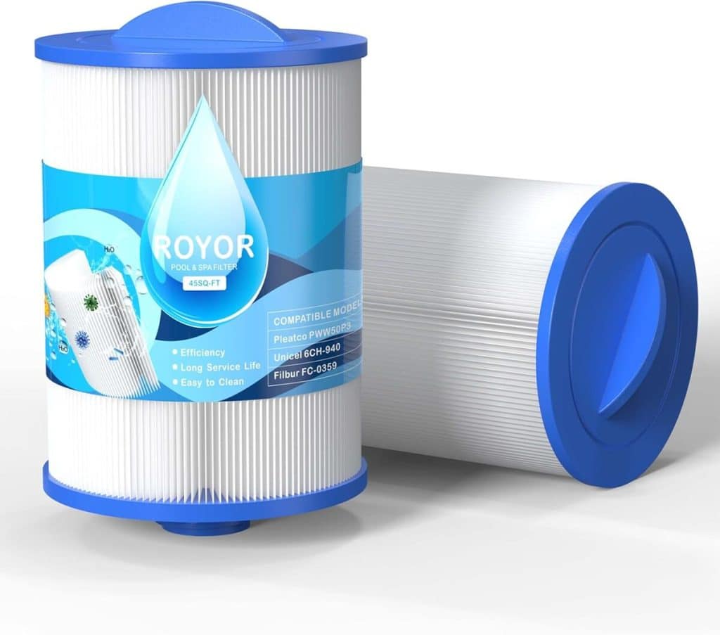 Test des filtres de spa Ruyor PWW50 pour jacuzzi