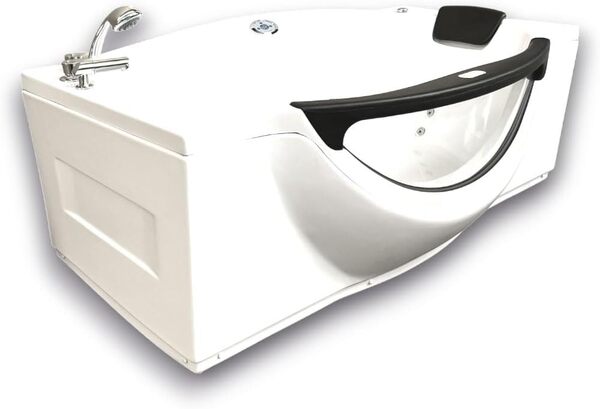 BAIGNOIRE BALNEO MASSANTE model JUNGLE 180 x 96 cm ANGLE HAUTE BAIN TOURBILLON 2 PERSONNES CHROMOTHERAPIE