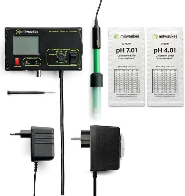 Generic Milwaukee MC122 PRO Contrôleur de pH avec électrode pH pour aquarium, spa, étang et piscine