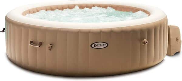 Intex Whirlpool Spa Bain à remous Bubble Massage Ø 216 x 71 cm Beige