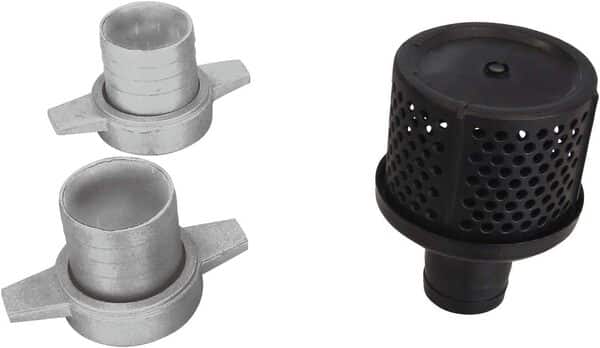 Einhell Pompe d’évacuation thermique GC-PW 16 (1.75 kW, moteur 4 temps, embout de remplissage, bouchon de purge, sécurité manque d’huile, avec 2 adaptateurs pour tuyaux + colliers, et crépine)