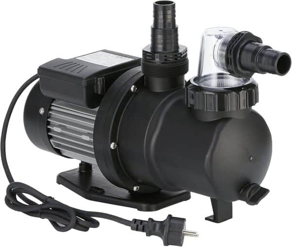 Gre PP032 - Pompe de filtration pour piscine, 250 W, 7 m³/h, jusqu'à 35 m³, filtre de 500 mm, conforme à la directive européenne sur l'écoconception