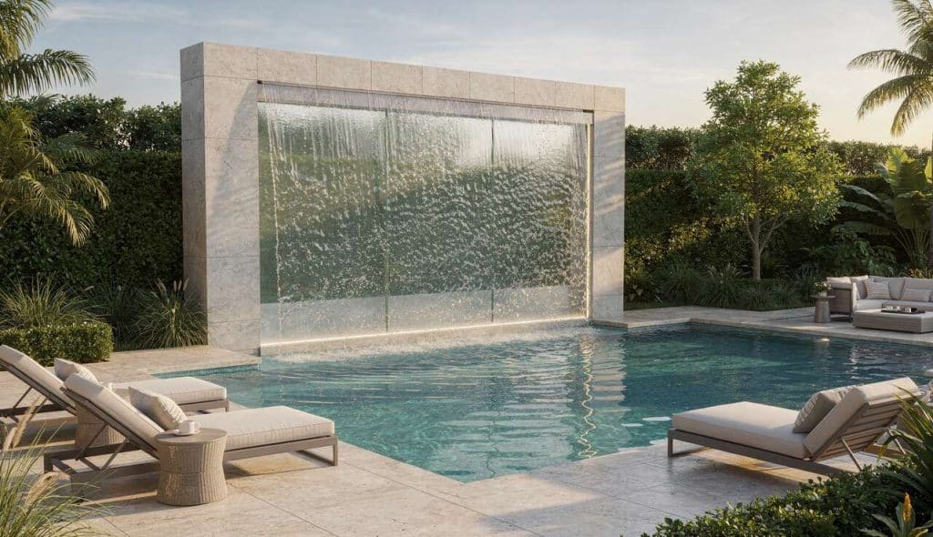 Ajouter un mur d'eau à votre piscine : les avantages et conseils
