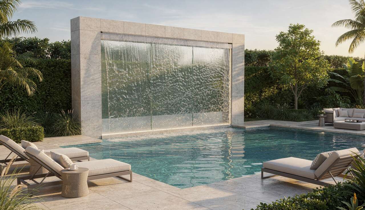 Ajouter un mur d'eau à votre piscine : les avantages et conseils