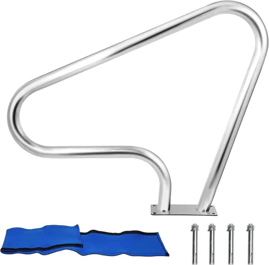 Test de la rampe de piscine en acier inoxydable Plerile