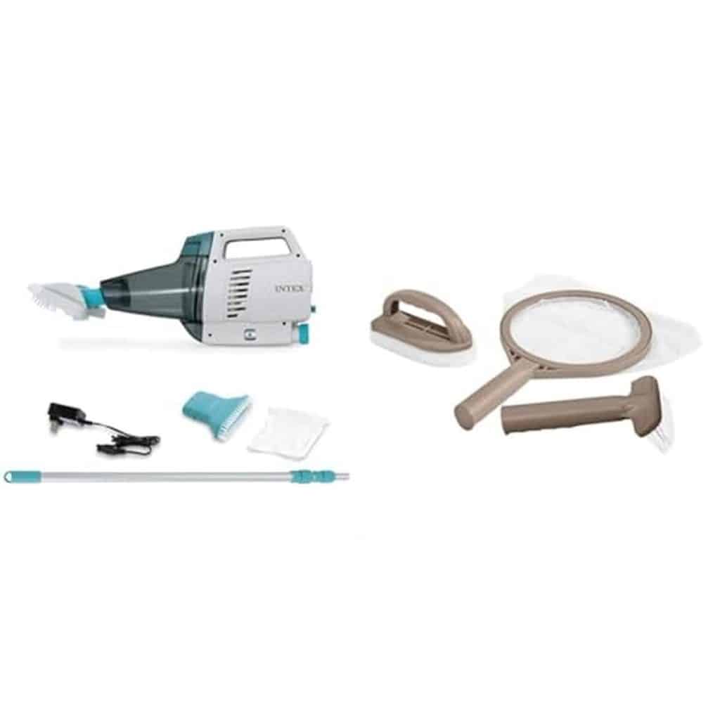 Test de l'aspirateur de piscine manuel Intex avec batterie rechargeable