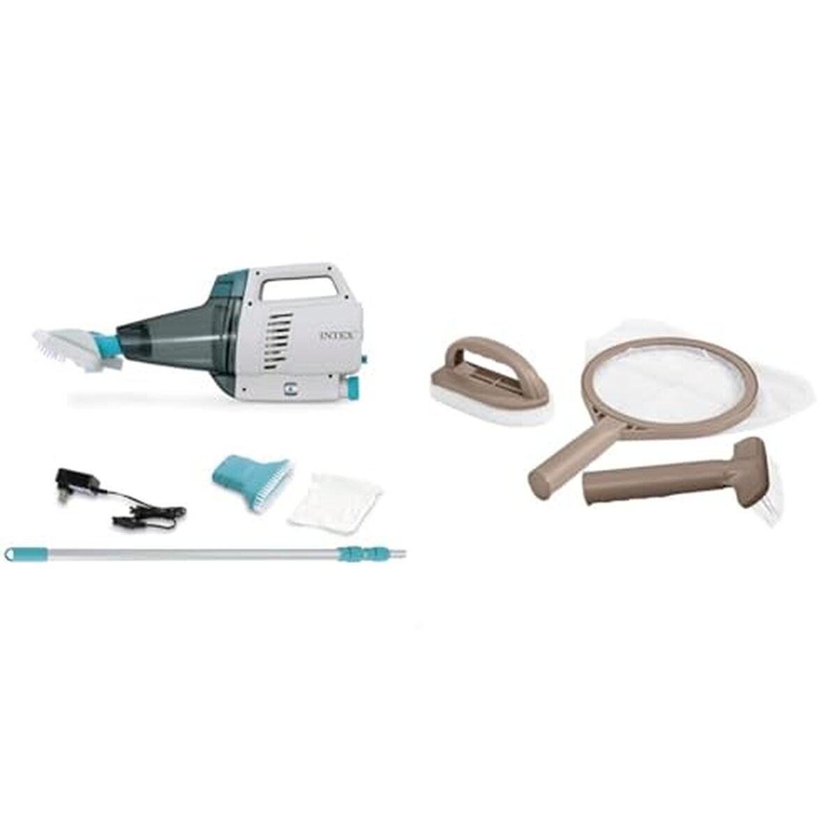 Test de l'aspirateur de piscine manuel Intex avec batterie rechargeable