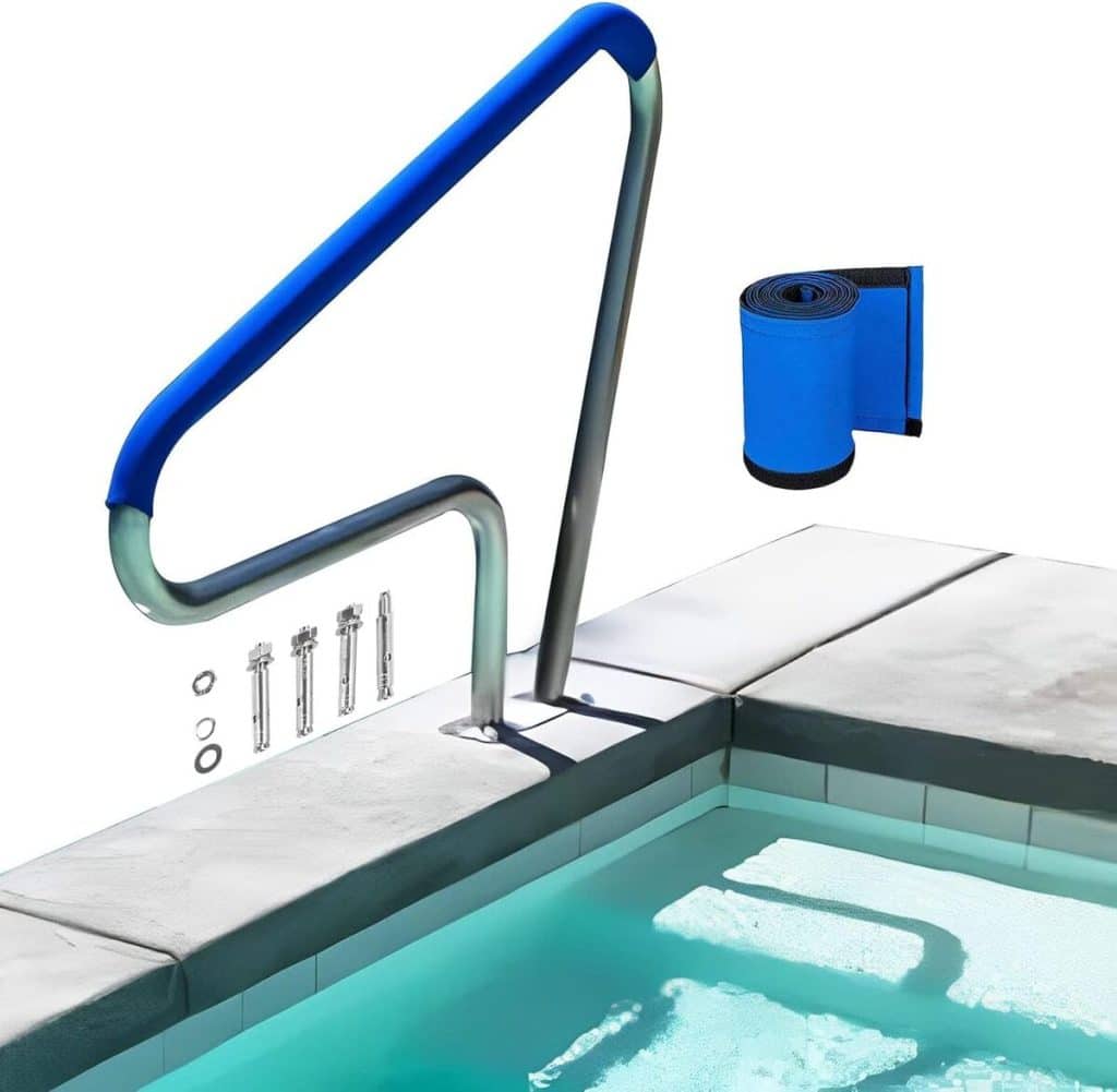Test : rampe de piscine 304SS avec couvercle antidérapant