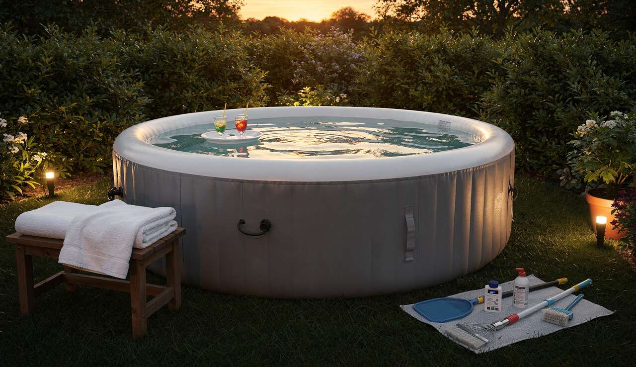 Accessoires indispensables pour spa gonflable : confort, entretien et sécurité