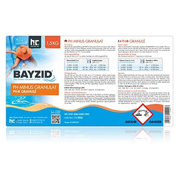 Découvrez notre test complet du régulateur de pH granulé bayzid pour piscine : avantages, utilisations et conseils d'experts pour une eau parfaitement équilibrée.