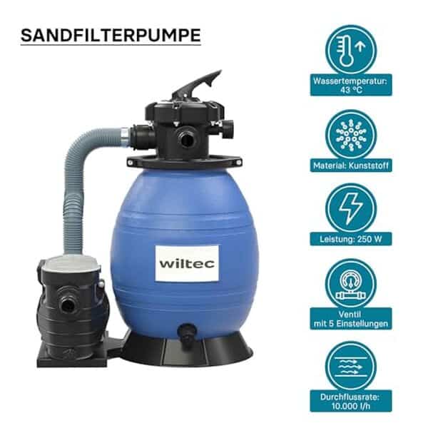 Découvrez les performances exceptionnelles du filtre à sable XPOtool 250 W. Idéal pour les piscines hors-sol, il assure une filtration optimale et une eau cristalline.