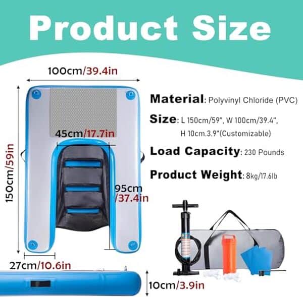 Découvrez notre analyse détaillée de la rampe d'eau gonflable Bla, modèle 150 x 100 cm : performances, sécurité, avantages et inconvénients à connaître avant l'achat.