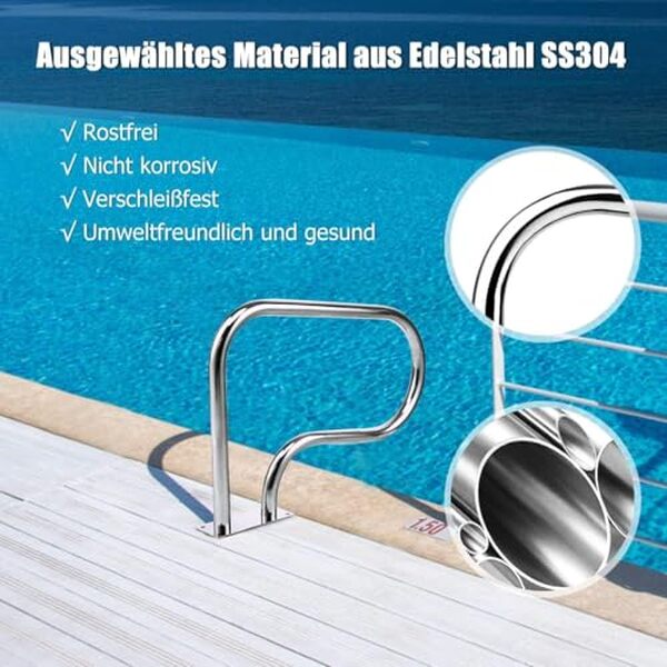 Découvrez notre test complet de la main courante de piscine FANTASK en acier inoxydable 304 : caractéristiques, avantages et installation facile pour sécuriser votre espace aquatique