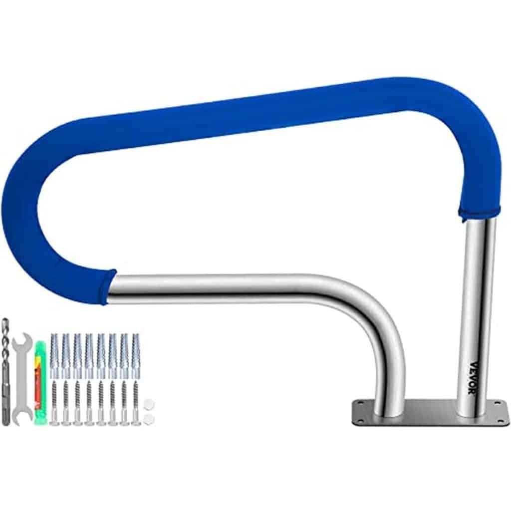 Test de la rampe de piscine VEVOR en acier inoxydable