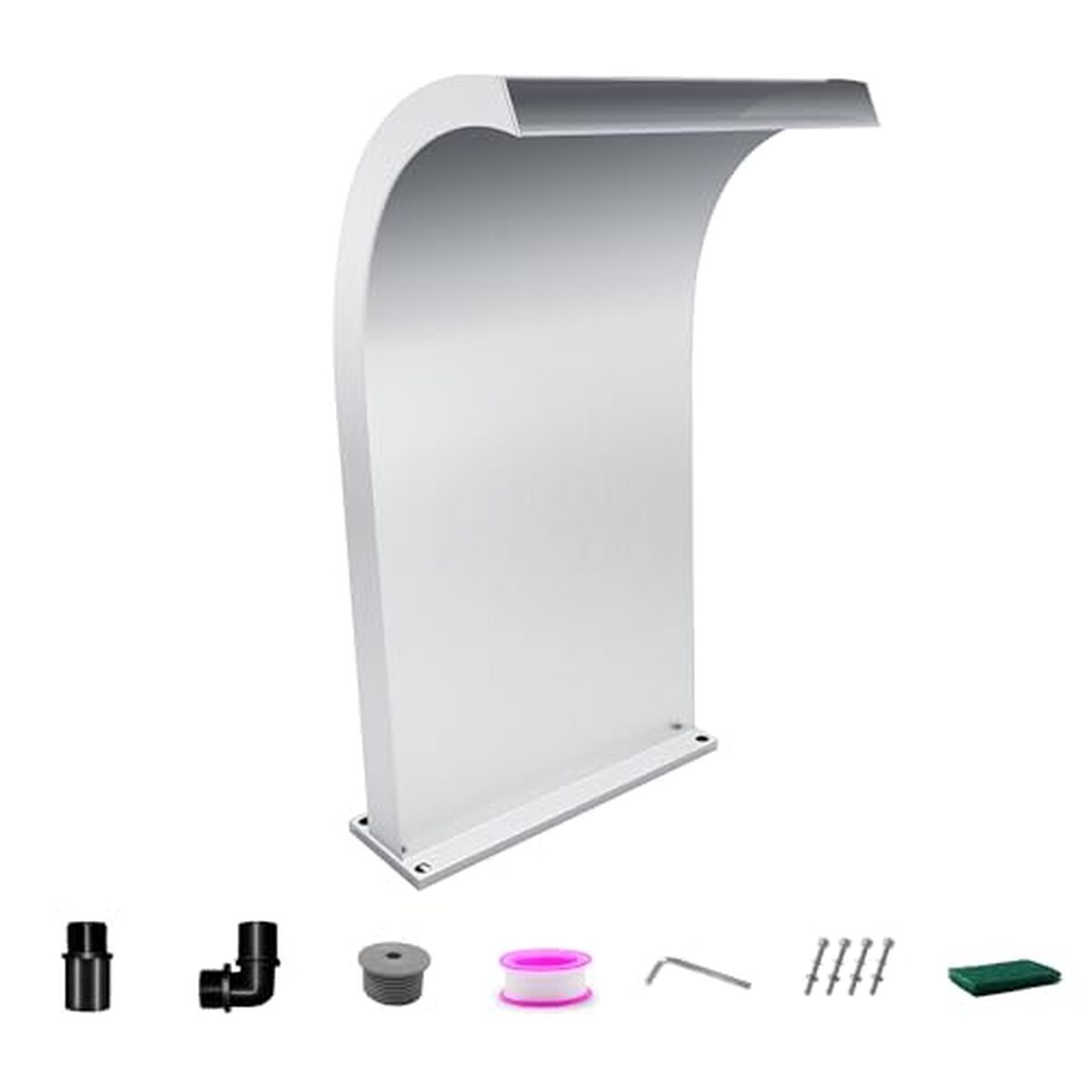 Test : fontaine de piscine incurvée Longrunnew en acier inoxydable