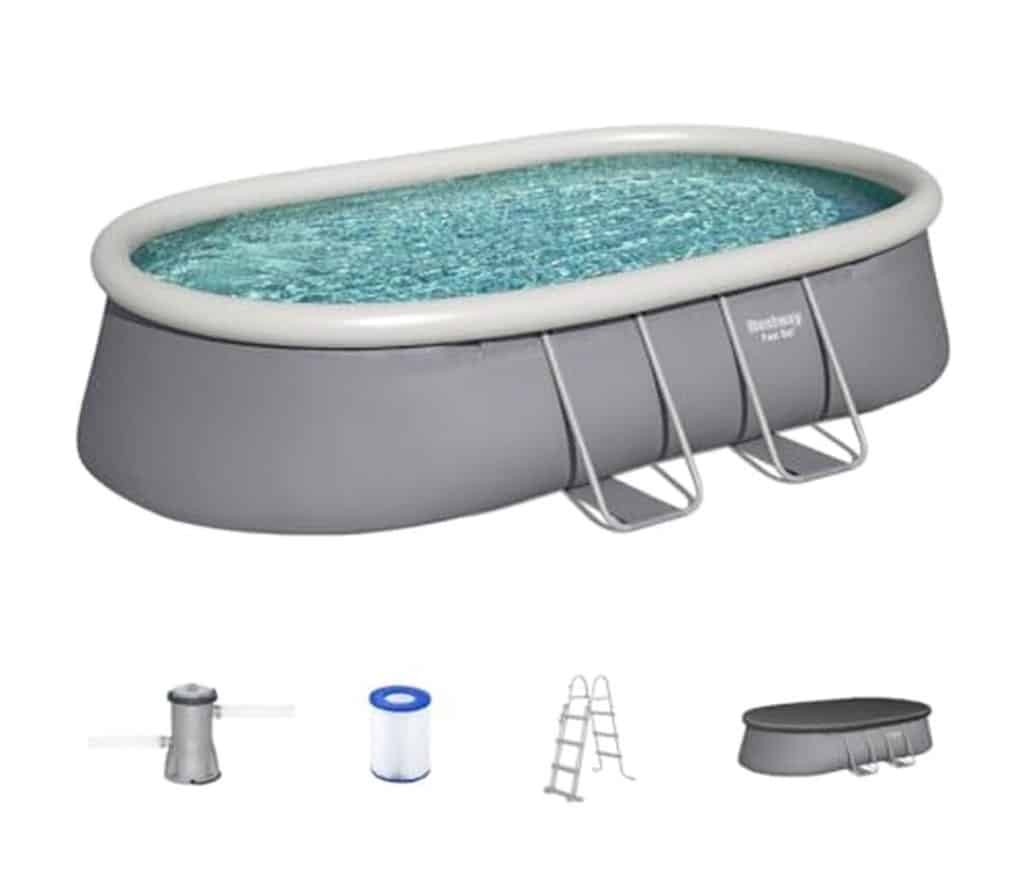 Test piscine Bestway Ovale Fast Set : autoportante avec filtration