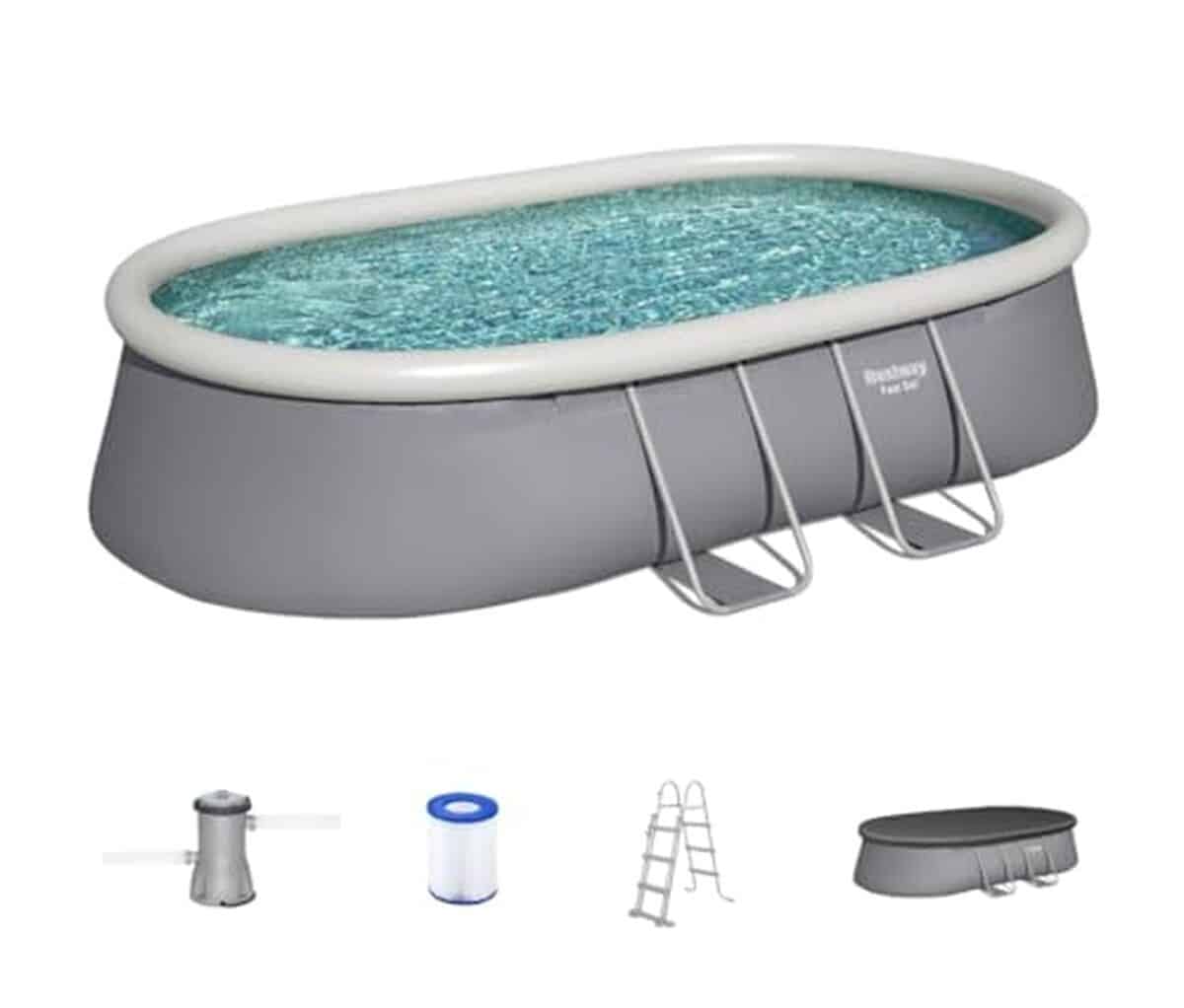 Test piscine Bestway Ovale Fast Set : autoportante avec filtration