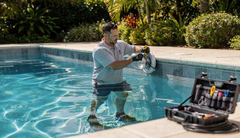 Changement de projecteurs pour piscine : guide complet