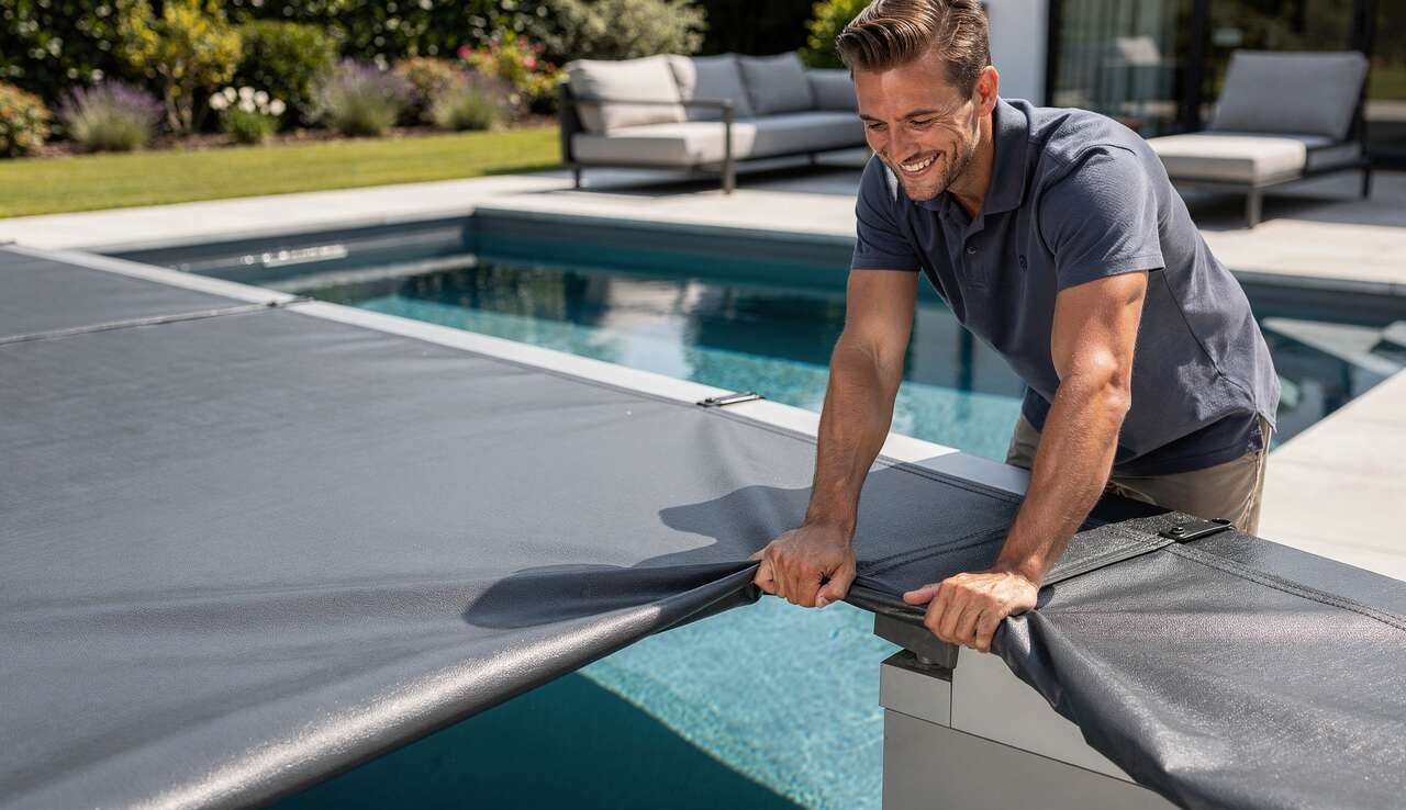 Couverture de piscine en résine : comparatif des options disponibles