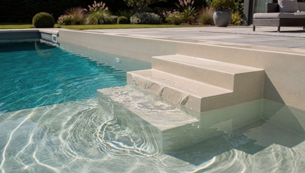 Comment ajouter un escalier de piscine en résine ?