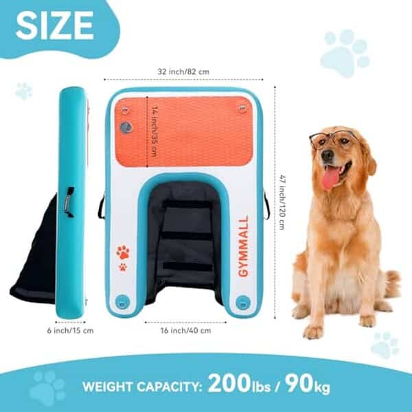 Découvrez notre avis sur la plateforme de quai gonflable GYMMALL pour chiens : un accessoire innovant et pratique pour des moments amusants et sécurisés avec votre animal de compagnie.