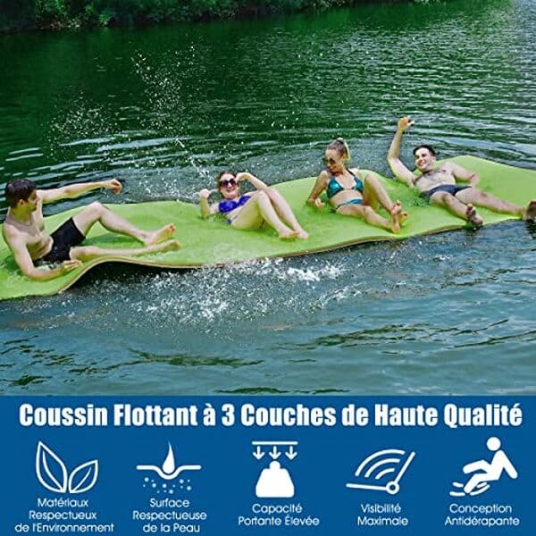 Découvrez notre test du tapis flottant grande capacité Costway : explorez ses caractéristiques, avantages et performance pour des moments de détente entre amis ou en famille.