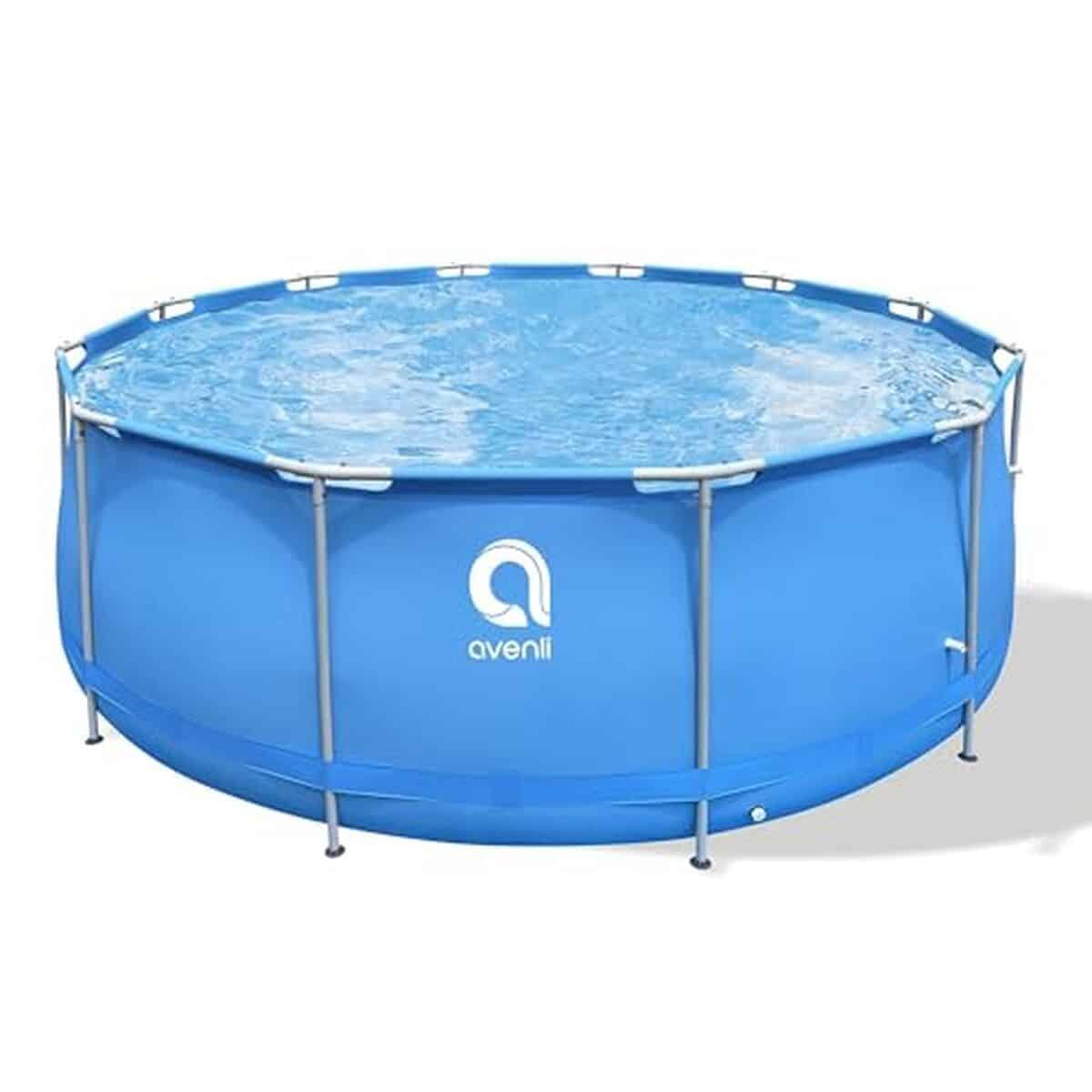 Test de la piscine ronde Avenli bleue : structure et détente