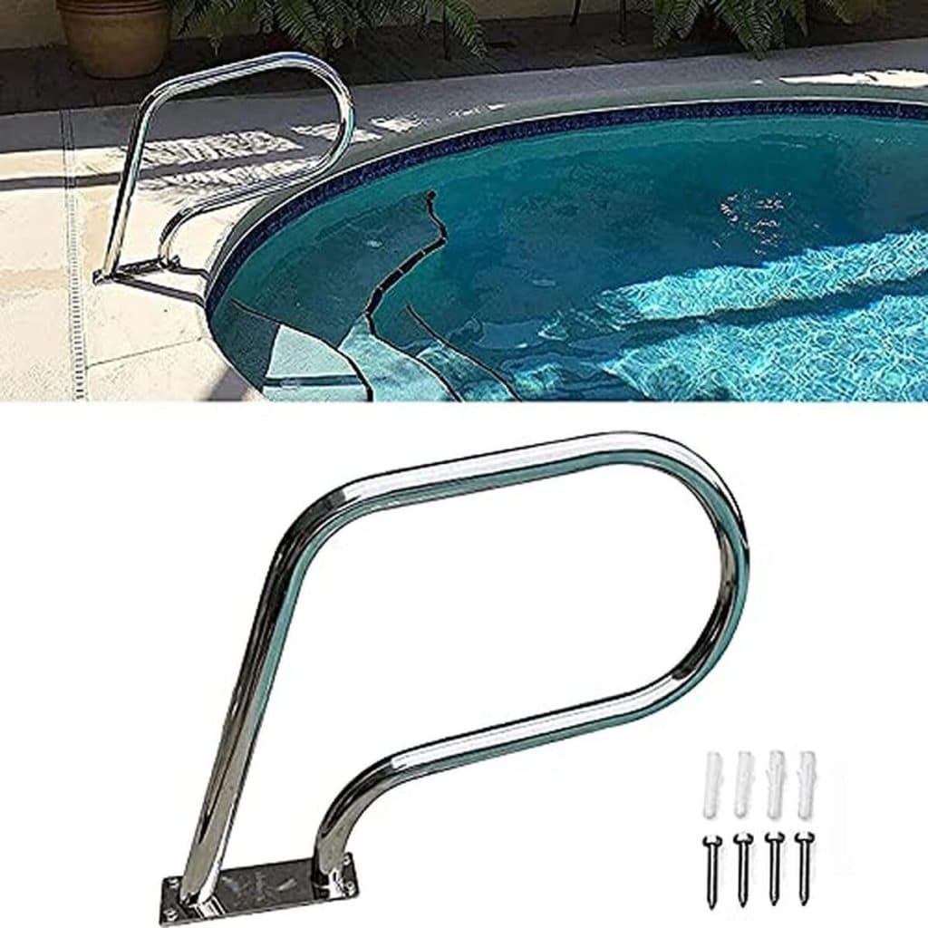 Test de la rampe de piscine IYUNDUN en acier inoxydable 304