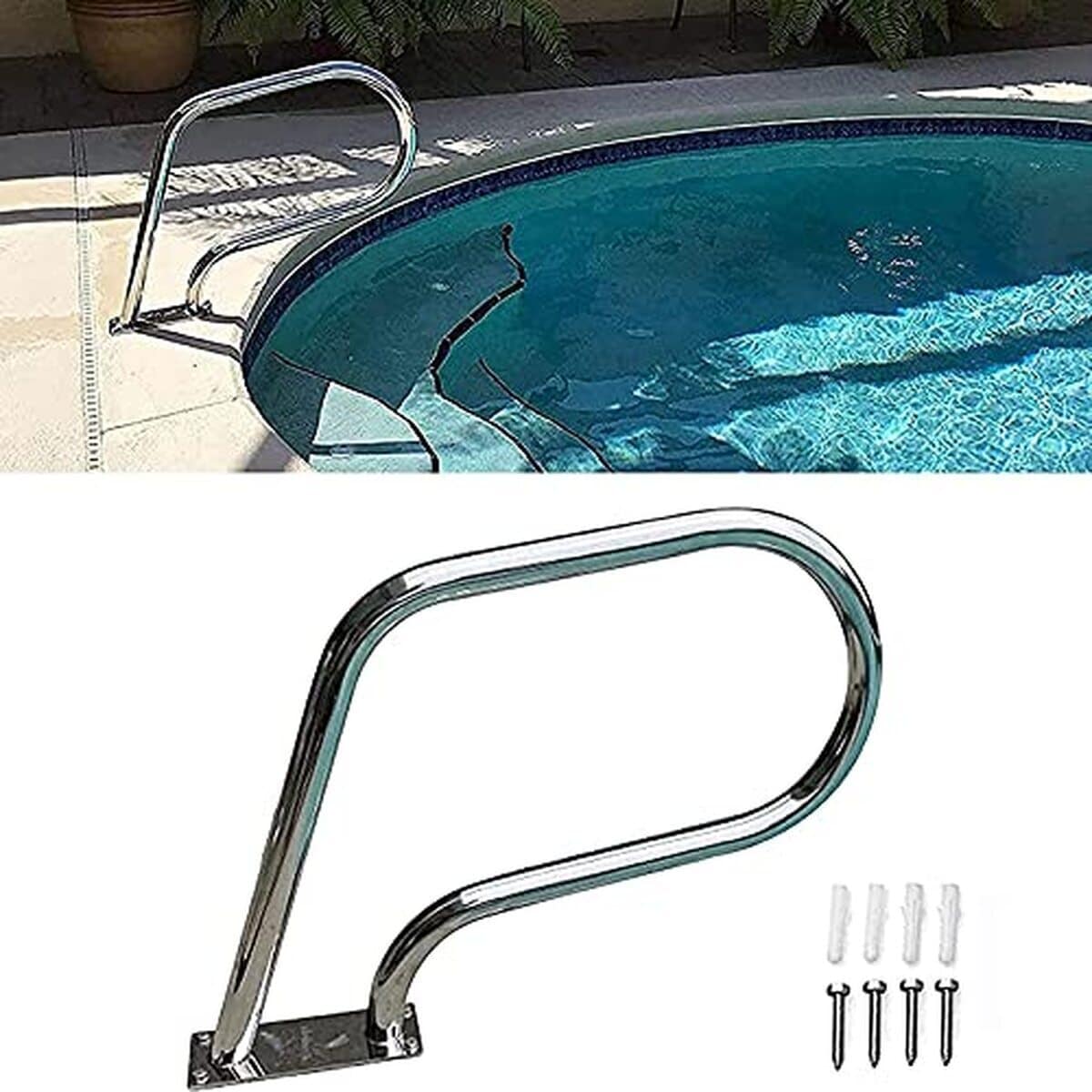 Test de la rampe de piscine IYUNDUN en acier inoxydable 304