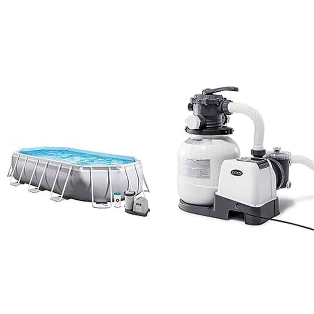 Test : piscine Intex Prism Frame ovale et filtre à sable SX2100