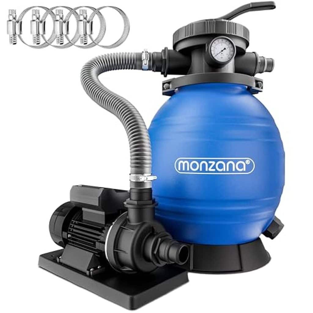 Test : pompe filtre à sable Monzana 400W pour piscine