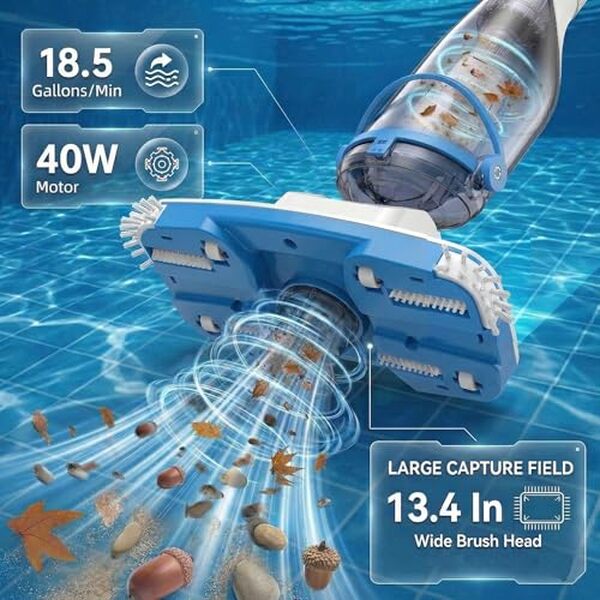 Découvrez notre test détaillé de l'aspirateur de piscine portable équipé d'un manche télescopique et choisissez le meilleur modèle pour entretenir votre piscine en toute simplicité