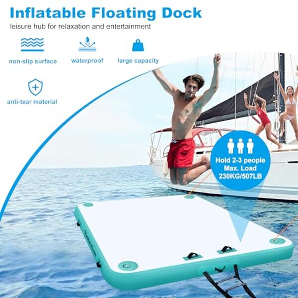 Découvrez notre test du quai flottant gonflable pour 2 à 4 personnes et explorez sa praticité et son confort pour vos aventures aquatiques en groupe.