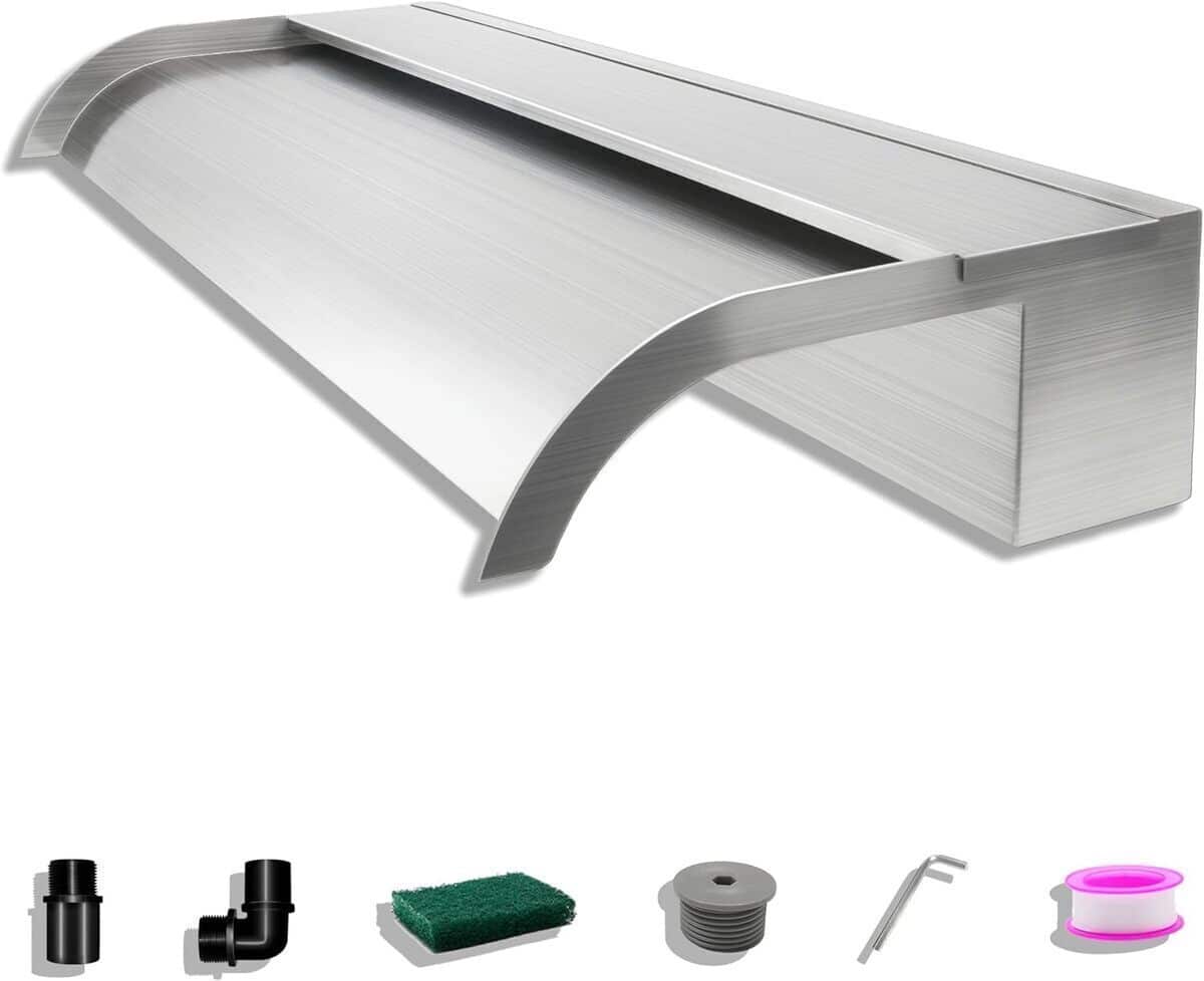 Test de la fontaine LONGRUNNEW : cascade 60 cm en inox pour jardins